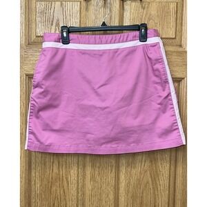 Adidas Skirt Women 10 Ladies Pink Athletic Training Gym Tennis Skort Golf Pickle